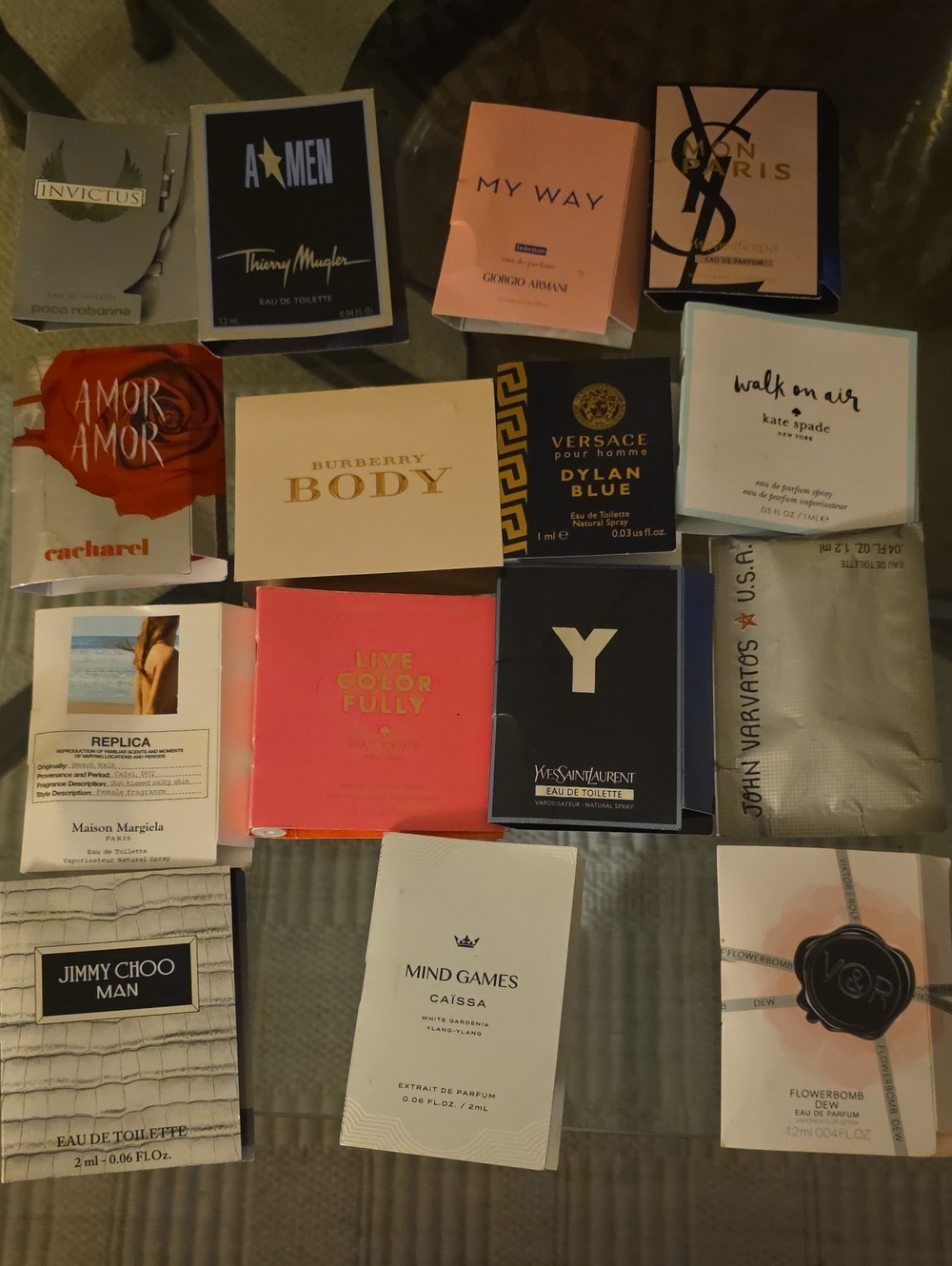 Mixed Designer Fragrance Sample Lot - Mens And Woman